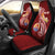 Tahiti Personalised Car Seat Covers - Tahiti Seal Polynesian Patterns Plumeria Universal Fit Red - Polynesian Pride