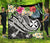 Wallis and Futuna Polynesian Premium Quilt - Summer Plumeria (Black) - Polynesian Pride