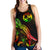 Tonga Polynesian Women Tank Top - Turtle With Blooming Hibiscus Reggae - Polynesian Pride