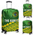 Cook Islands Rugby Luggage Covers Coconut Leaves - The Kuki's Green - Polynesian Pride