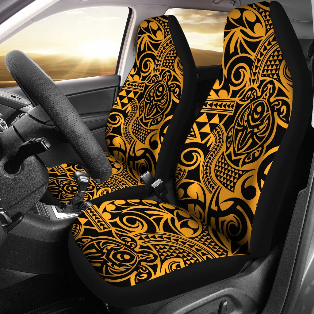 Polynesian Car Seat Cover - Polynesian Tattoo 51 Universal Fit Black - Polynesian Pride