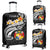 Tonga Luggage Covers - Tonga Seal Polynesian Patterns Plumeria (Black) - Polynesian Pride