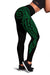 Cook Islands State Tattoo Swirly Green Polynesian Women's Leggings Green - Polynesian Pride