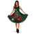 Cook Islands Dress - Green Turtle Tribal Midi Dress - . - Polynesian Pride