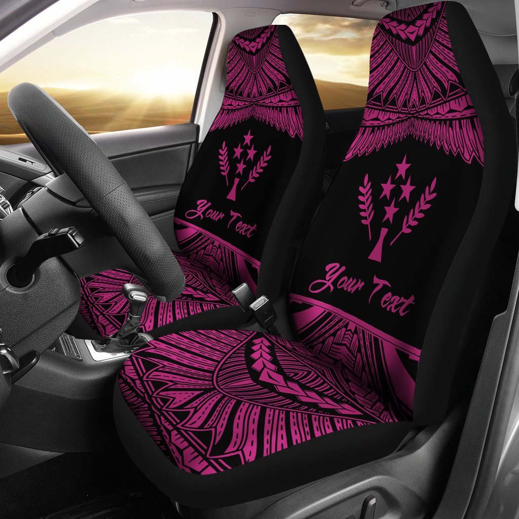 Kosrae Polynesian Custom Personalised Car Seat Covers - Pride Pink Version Universal Fit Pink - Polynesian Pride