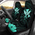 Hawaiian Kanaka Car Seat Covers Hibiscus Polynesian Love Turquoise - Polynesian Pride