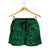 Polynesian Hawaiian Style Tribal Tattoo Green Women's Short - Polynesian Pride