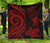 Tahiti Polynesian Premium Quilt - Red Tentacle Turtle Red - Polynesian Pride