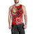 Tonga Men's Tank Top - Red Shark Polynesian Tattoo - Polynesian Pride