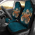 Hawaii Turtle Wave Polynesian Car Seat Cover - Hey Style Orange - Polynesian Pride