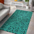 Hawaii Area Rug Polynesian Culture AH Rug Turquoise - Polynesian Pride