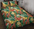 Hawaii Quilt Bed Set Tropical Leaves Flowers And Birds Floral jungle AH Black - Polynesian Pride