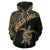 American Samoa Zip up Hoodie American Samoa Turtle Mermaid Polynesian Tattoo Gold - Polynesian Pride