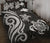 Papua New Guinea Quilt Bed Set - White Tentacle Turtle White - Polynesian Pride