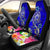 Samoa Car Seat Cover - Turtle Plumeria (Blue) Universal Fit Blue - Polynesian Pride