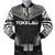 Tokelau Polynesian Chief Men's Bomber Jacket - Black Version Black - Polynesian Pride