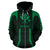 Hawaii Kanaka Polynesian Zip up Hoodie Green - Polynesian Pride