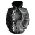 Marshall Islands Polynesian Custom Zip up Hoodie Coconut Black - Polynesian Pride