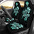 Hawaiian Kanaka Hibiscus Plumeria Mix Polynesian Turtle Car Seat Covers Turquoise AH - Polynesian Pride