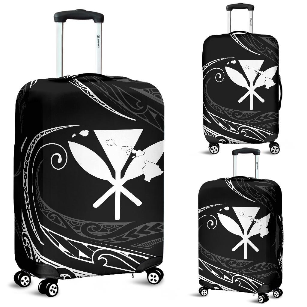 Kanaka Luggage Covers - White - Frida Style Black - Polynesian Pride