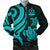 Vanuatu Men's Bomber Jacket - Turquoise Tentacle Turtle Turquoise - Polynesian Pride