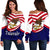 American Samoa Talavalu Rugby Women's Off Shoulder Sweater - Polynesian Pride