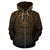 American Samoa All Over Zip up Hoodie Lift up Gold - Polynesian Pride