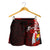 Tonga Polynesian Custom Personalised Women's Shorts - Coat Of Arm With Hibiscus - Polynesian Pride