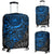 American Samoa Polynesian Luggage Covers - Blue Hibiscus Turtle Flowing BLUE - Polynesian Pride