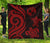 Tonga Polynesian Premium Quilt - Red Tentacle Turtle Red - Polynesian Pride