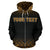 Northern Mariana Islands Polynesian All Over Custom Zip up Hoodie Gold Fog Version - Polynesian Pride