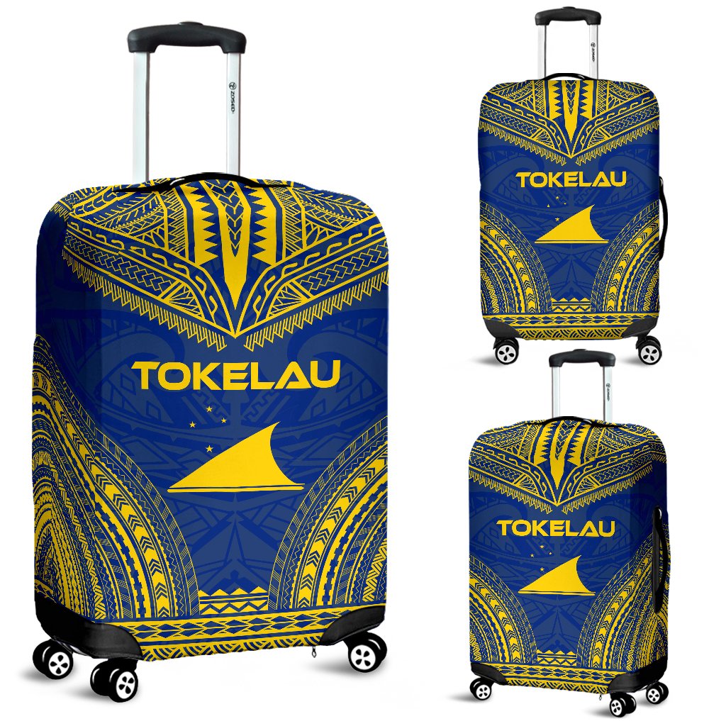 Tokelau Flag Polynesian Chief Luggage Cover Blue - Polynesian Pride