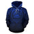 American Samoa All Over Hoodie Lift up Blue - Polynesian Pride