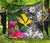 Hawaii Premium Quilt - Turtle Plumeria Banana Leaf Black - Polynesian Pride