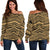 Polynesian Women's Off Shoulder Sweater 11 Gold - Polynesian Pride