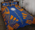 Marshall Islands Quilt Bed Set - Marshall Islands Seal & Polynesian Orange Tattoo Style - Polynesian Pride