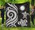 Nauru Premium Quilt - White Tentacle Turtle - Polynesian Pride