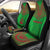 Vanuatu Car Seat Cover - Vanuatu Coat Of Arms Polynesian Chief Tattoo Green Version Universal Fit Green - Polynesian Pride