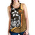 Federated States of Micronesia Women's Racerback Tank Gold - Turtle With Hook - Polynesian Pride