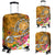 Hawaii Luggage Covers - Turtle Plumeria Polynesian Tattoo Gold Color - Polynesian Pride