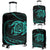 Hawaii Turtle Luggage Covers - Turquoise - Frida Style Black - Polynesian Pride