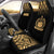 Samoa Car Seat Covers - Samoa Coat Of Arms Polynesian Tattoo Fog Gold Universal Fit Gold - Polynesian Pride