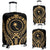 Chuuk Luggage Cover - Micronesian Tribal Gold Gold - Polynesian Pride