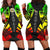 Hawaii Hoodie Dress - Polynesian Tattoo Reggae Reggae - Polynesian Pride