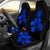 Hawaii Hibiscus Car Seat Cover - Turtle Map - Blue - Polynesian Pride