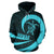 Hawaii Hoodie Turtle Mermaid Roll Into Polynesian Tattoo BLue - Polynesian Pride