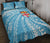 Fiji Quilt Bed Set - Fiji Flag Polynesian Swriling Style Blue - Polynesian Pride