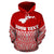 American Samoa Polynesian Custom Hoodie Red Pride Map nd Seal - Polynesian Pride