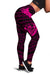 Hawaii Hibiscus Banzai Surfing Women's Legging Pink Black - Polynesian Pride