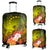 Cook Islands Custom Personalised Luggage Covers - Humpback Whale with Tropical Flowers (Yellow) - Polynesian Pride